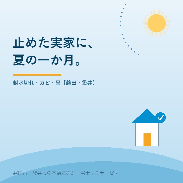 電気も水道も止めた実家に、夏の一か月で起きること