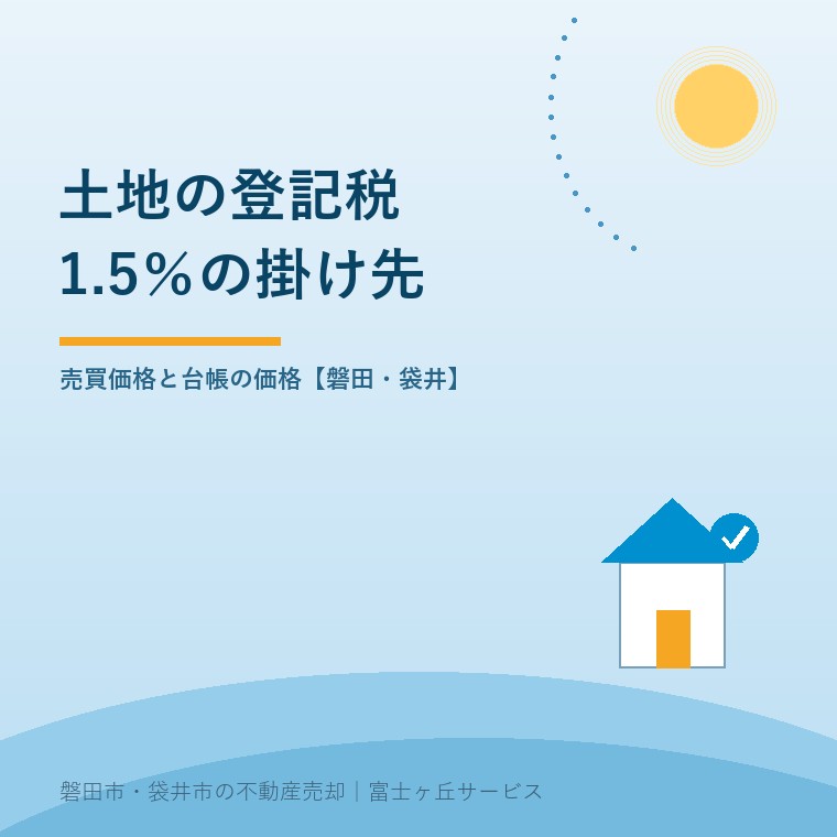 土地売買の登録免許税1.5%を掛ける基礎は原則として固定資産課税台帳の価格であることを示す記事の表紙