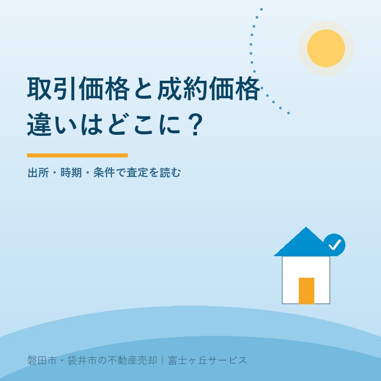 不動産の取引価格と成約価格｜2つの違いについて確認する記事の表紙