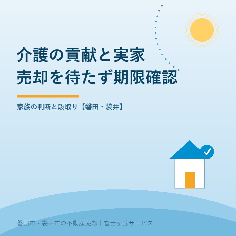 特別寄与料と実家売却|6か月の申立期限を案内する表紙