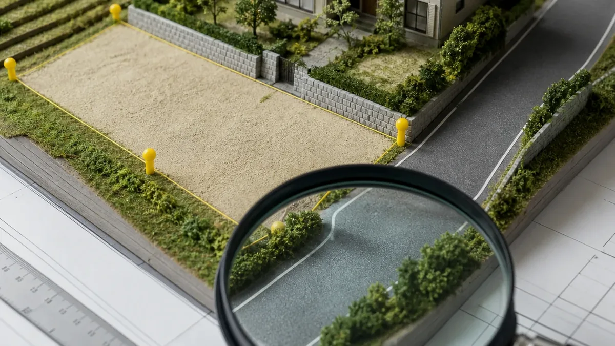 公道に面していない実家かもしれない｜袋地・囲繞地の初期確認について家族が資料を確認し、次の順番を話し合う写真風イメージ