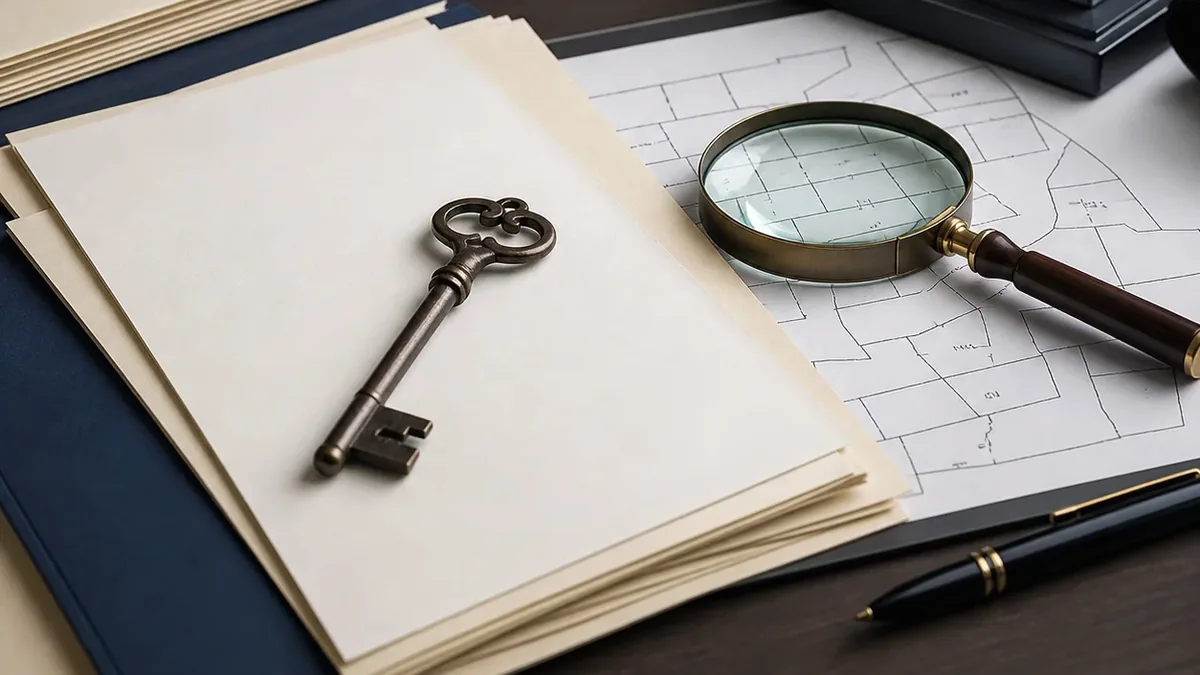実家の建築確認書・図面がないとき、どこまで調べられる？について家族が資料を確認し、次の順番を話し合う写真風イメージ