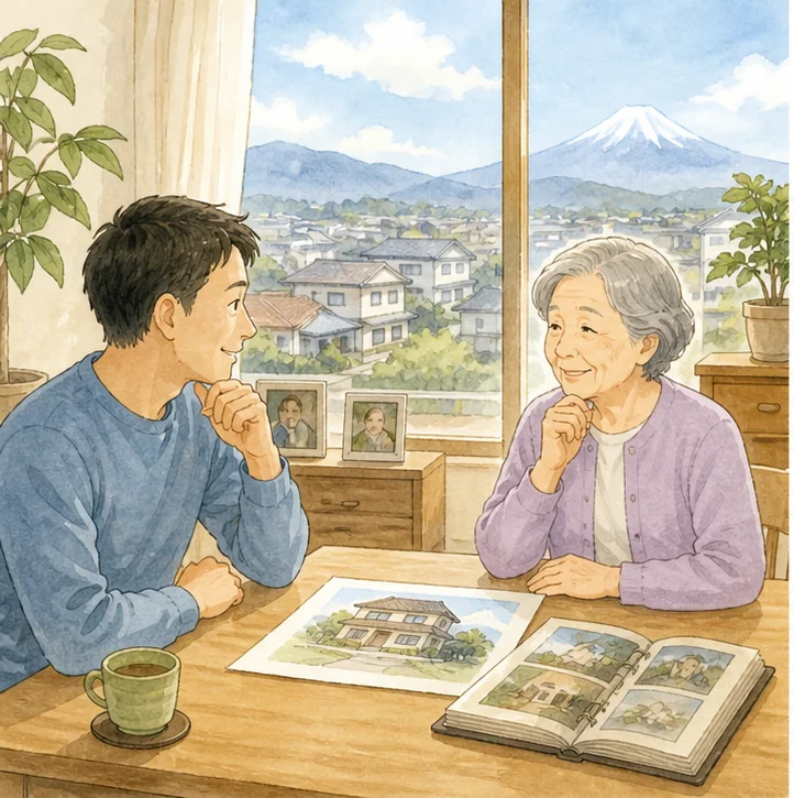施設入居後に空き家となった実家の相談場面1