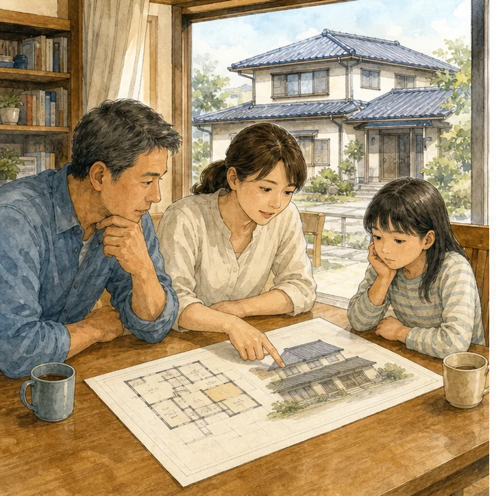 未登記増築が疑われる実家の相談場面1